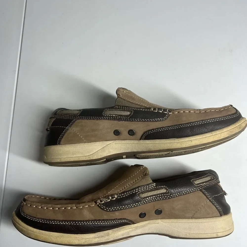 Florsheim GREAT LAKES MOC SUEDE TOE SLIP ON SIZE 9 Slipresistant Outsole